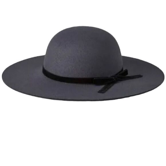 Cat & Jack Felt Floppy Gray Hat(Size 12-24M) - Picture 2 of 5
